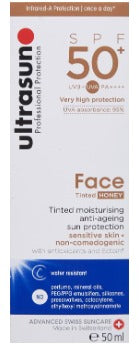 Ultrasun Gesichtsgetönter Honig Spf 50+ 50 ml