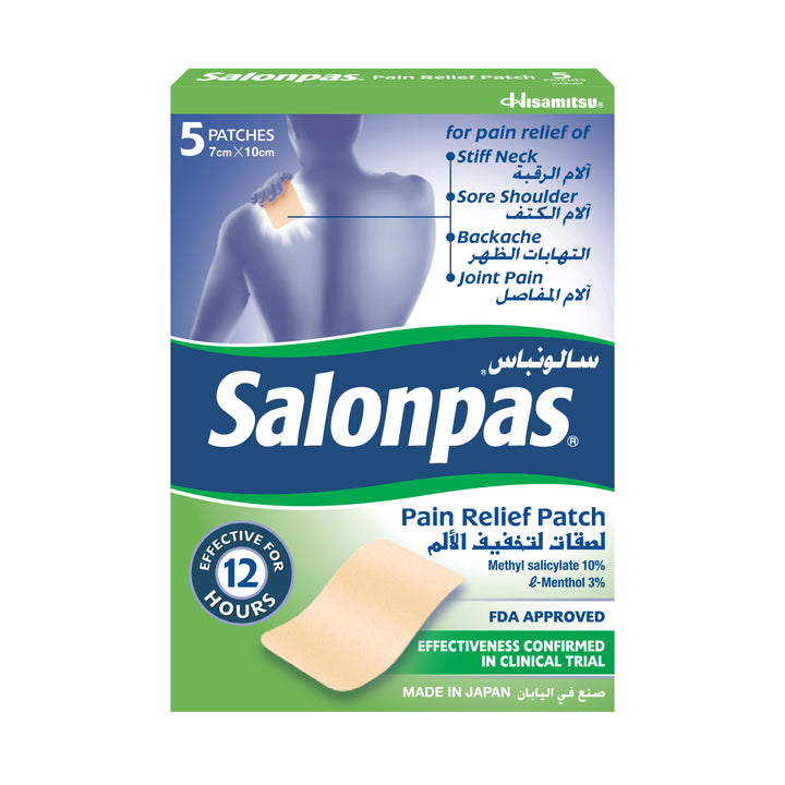 Salonpas Schmerzlinderungspflaster, ultradünn, 5 Stück